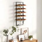 Wand Wijnrek - 12 Flessen - Hout & Metaal (nieuw), Huis en Inrichting, Woonaccessoires | Wijnrekken, 5 tot 15 flessen, Nieuw, Ophalen of Verzenden