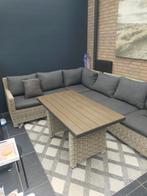 Rotan Hoekbank met Hoge Tafel - Z.G.N., Ophalen, Rotan, Meer dan 8 zitplaatsen, Zo goed als nieuw