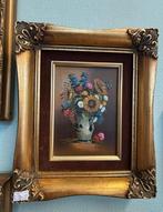 Olieverf Schilderij Bloemen in Vaas, Antiek en Kunst, Ophalen