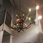 Luster/kroonluchter/chandelier Geweien op maat gemaakt, Huis en Inrichting, Lampen | Kroonluchters, Overige materialen, Nieuw