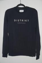Leuke donkerblauwe trui / sweater van Distrikt, maat XS!, Blauw, Ophalen of Verzenden, Distrikt Nørrebro, Gedragen