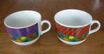 Soepkommen / Soepkom (2x). Mooie kleurige soepkommen., Huis en Inrichting, Keuken | Servies, Ophalen of Verzenden, Zo goed als nieuw