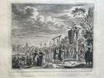 Oude antieke gravure Gilles Ledenberg 1776 ets, Antiek en Kunst, Ophalen of Verzenden