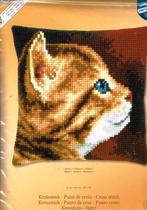 Cado vervaco borduurpakket kussen  kitten, Ophalen of Verzenden, Nieuw, Handborduren, Borduurpakket