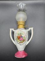 Vintage Keramische Olielamp met Romantisch, Ophalen of Verzenden