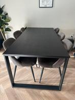 Eettafel + Salontafel set als nieuw, Huis en Inrichting, Tafels | Eettafels, Ophalen, Zo goed als nieuw, Rechthoekig, 50 tot 100 cm