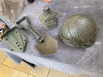 Te koop: legerhelm, schep, veldfles, Ophalen, Landmacht, Nederland