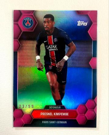Zeldzame Topps Presnel Kimpembe Kaart - PSG |Genummerd 23/99 beschikbaar voor biedingen