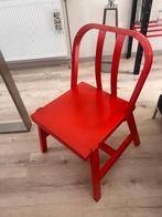 2 vintage ikea ps 99 hout stoelen, Huis en Inrichting, Stoelen, Ophalen, Gebruikt, Twee, Rood
