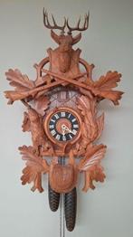 Zeldzame vondst Prachtige antieke koekoeksklok met edelhert, Ophalen of Verzenden