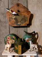 Lot van 7 stuks antieke Volkskunst, Ophalen of Verzenden