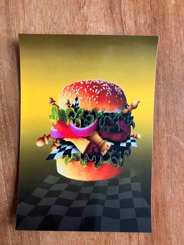 Schaak kaart partij Sokolov I. - Topalov. Wijk aan Zee 1996, Verzamelen, Ansichtkaarten | Themakaarten, Ongelopen, 1980 tot heden