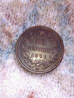 1866 Italië 10 Centesimi - Vittorio Emanuele II, Ophalen of Verzenden, Vóór koninkrijk, 10 cent, Losse munt