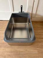 Te koop rvs kattenbak (nieuw), Dieren en Toebehoren, Ophalen, Nieuw, Open
