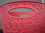 2  Curver Victoria medium - Poppy Roze Opbergmandjes kant, Huis en Inrichting, Woonaccessoires | Schalen en Manden, Kunststof