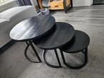 3-delig set salontafeltjes, Huis en Inrichting, Tafels | Salontafels, Ophalen, Rond, Nieuw, 50 tot 100 cm