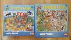 5 That's Life puzzels, 1000 stukjes, Ophalen of Verzenden, 500 t/m 1500 stukjes, Zo goed als nieuw, Legpuzzel