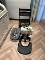 Stokke Tripp Trapp Oak Black complete set!, Kinderen en Baby's, Kinderstoelen, Ophalen, Zo goed als nieuw, Meegroeistoel