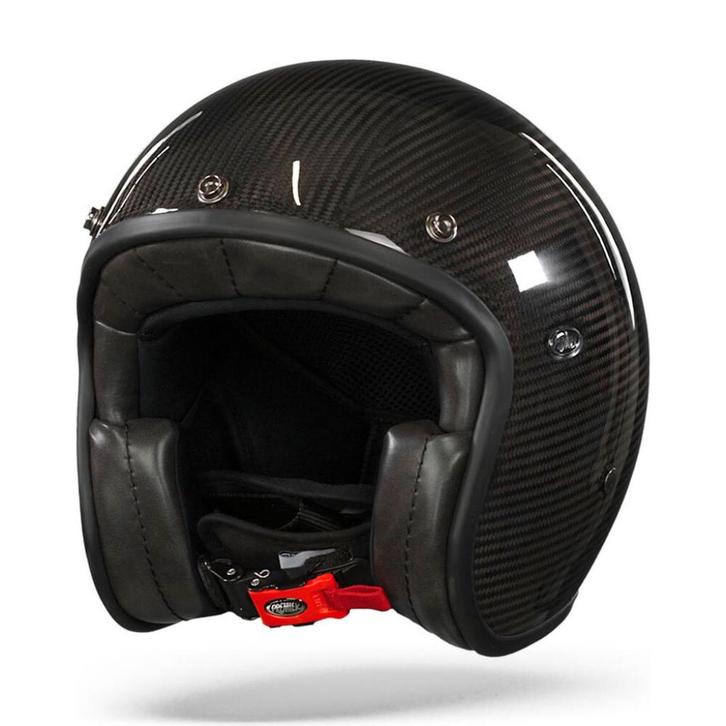 Premier Le Petit Classic Evo Carbon motorhelm SALE van 319,-, Motoren, Kleding | Motorhelmen, Dames, Heren, Jethelm, M, Overige merken