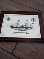 50x38 cm grote spiegel - Engelse stoomboot, Ophalen of Verzenden, Rechthoekig, Minder dan 50 cm, Minder dan 100 cm