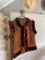 Vintage afghaanse waistcoat S M bohemian gilet embroidery, -, Ophalen of Verzenden, Zo goed als nieuw, Maat 36 (S)
