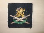 Stoffen embleem Bond van Wapenbroeders, Verzamelen, Ophalen of Verzenden, Landmacht, Nederland, Embleem of Badge
