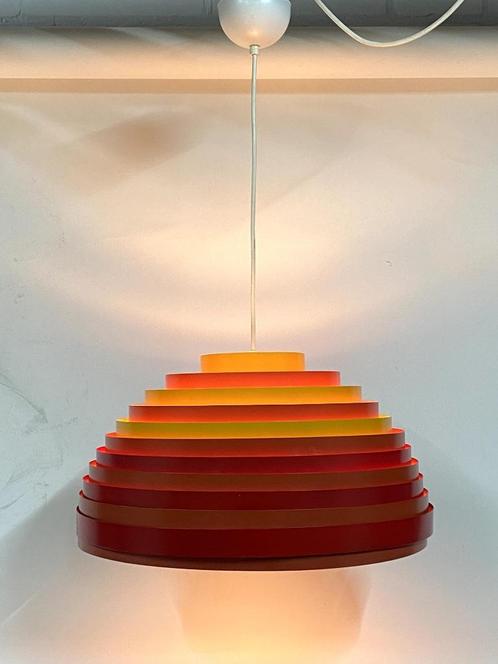 Vintage hanglamp van Wilhelm Vest voor Vest Leuchten 1967, Huis en Inrichting, Lampen | Hanglampen, Gebruikt, 75 cm of meer, Kunststof