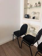 4x suede eetkamerstoel, Huis en Inrichting, Stoelen, Ophalen, Zo goed als nieuw, Zwart, Vier