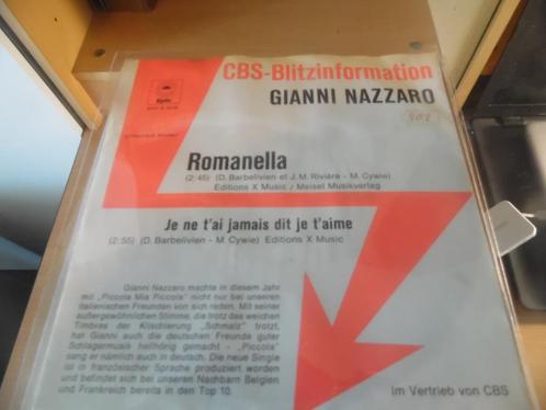 gianni nazzaro. romanella., Cd's en Dvd's, Vinyl Singles, Gebruikt, Single, Overige genres, 7 inch, Ophalen