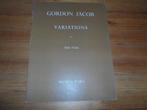 Gordon jacob - variations for viola, Muziek en Instrumenten, Viool of Altviool, Gebruikt, Ophalen of Verzenden, Artiest of Componist