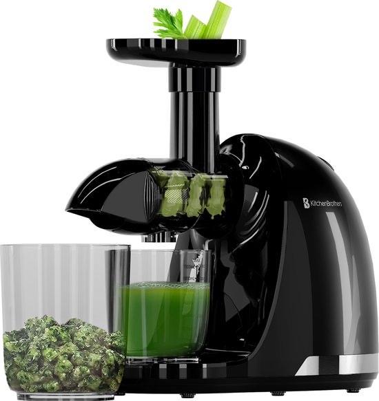 KitchenBrothers Slowjuicer - Zwart, Witgoed en Apparatuur, Juicers, Zo goed als nieuw, Slowjuicer, Elektrisch, Ophalen