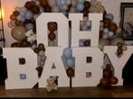 Decoratie letters - verkoop - babyshower , bruiloft , letter, Ophalen of Verzenden, Zo goed als nieuw, Geboorte of Huwelijk