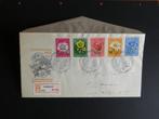 eerstedag FDC e 9 Zomerzegels 1952, Ophalen of Verzenden, Beschreven, Nederland