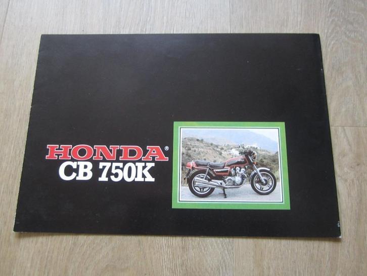 Honda CB 750 K brochure folder 1980 ?, Motoren, Handleidingen en Instructieboekjes, Honda, Ophalen of Verzenden