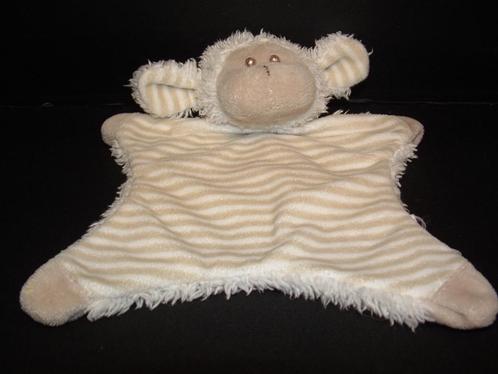ERGEE SCHAAP KNUFFELDOEK VELOURS BEIGE/WIT, Kinderen en Baby's, Speelgoed | Knuffels en Pluche, Nieuw, Overige typen, Verzenden