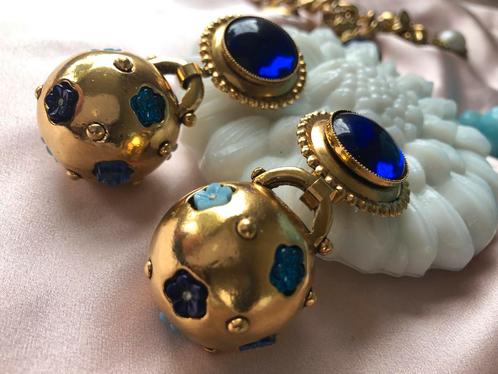 Vintage Zoë Coste Oorbellen Uniek Colectors item, Sieraden, Tassen en Uiterlijk, Oorbellen, Gebruikt, Hangers, Overige materialen