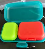 Tupperware Lunchbox met 2 bakjes - Zo goed als nieuw!, Ophalen of Verzenden, Zo goed als nieuw