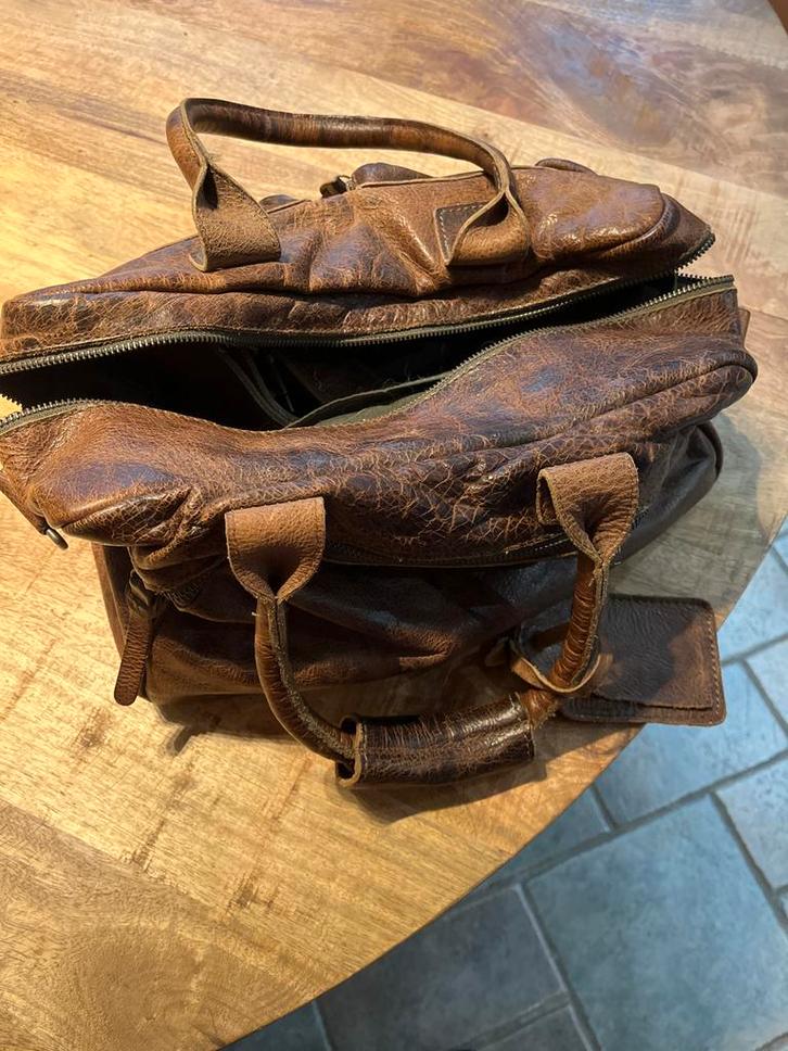 Cowboybag 1118 Small - Vintage Look, Sieraden, Tassen en Uiterlijk, Tassen | Damestassen, Gebruikt, Handtas, Bruin, Ophalen of Verzenden