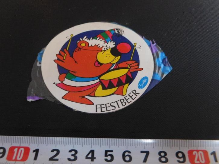sticker SCOTTEX  Feestbeer, Verzamelen, Stickers, Zo goed als nieuw, Ophalen