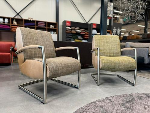 2 Brees new world Fauteuils stof leer Design stoel, Huis en Inrichting, Fauteuils, Zo goed als nieuw, Stof, 50 tot 75 cm, 75 tot 100 cm