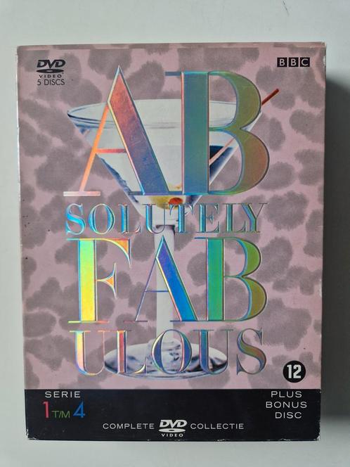 Absolutely Fabulous,  complete collectie, serie 1 t/m 4, Cd's en Dvd's, Dvd's | Tv en Series, Gebruikt, Komedie, Boxset, Vanaf 12 jaar