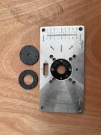Routertafel baseplate voor oa Makita kantenfrees, Doe-het-zelf en Verbouw, Gereedschap | Freesmachines, Ophalen of Verzenden, Gebruikt