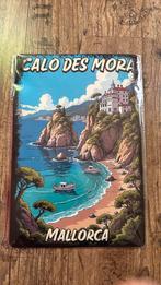 Metalen vintage look bord van Mallorca, Huis en Inrichting, Verzenden, Zo goed als nieuw