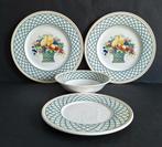 Villeroy&Boch 2 ontbijtborden,schaaltje,gebakschotel.Basket., Gebruikt, Ophalen of Verzenden, Bord(en), Overige stijlen
