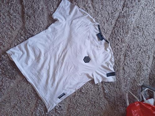 Philipp plein shirt wit, Kleding | Heren, Polo's, Zo goed als nieuw, Maat 48/50 (M), Wit, Ophalen of Verzenden