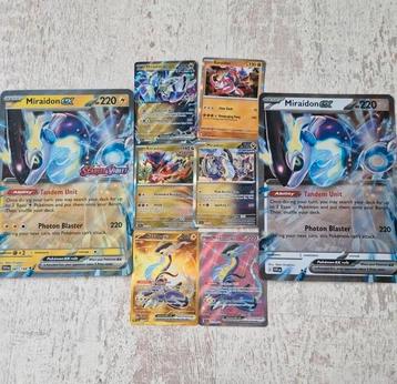 Pokemon kaarten Miraidon en Kiraidon beschikbaar voor biedingen