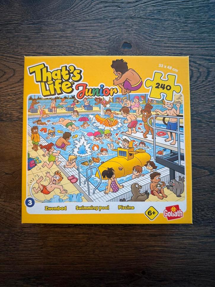That's Life Junior Zwembad Puzzel 240 Stukjes, Kinderen en Baby's, Speelgoed | Kinderpuzzels, Zo goed als nieuw, 6 jaar of ouder