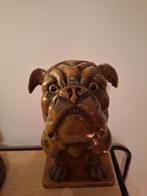 Mooie antieke houten Buldog., Antiek en Kunst, Ophalen of Verzenden