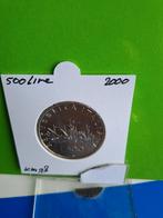 Italië: Zilveren 500 Lire 2000, Caravelle., Ophalen of Verzenden, Italië, Losse munt, Zilver