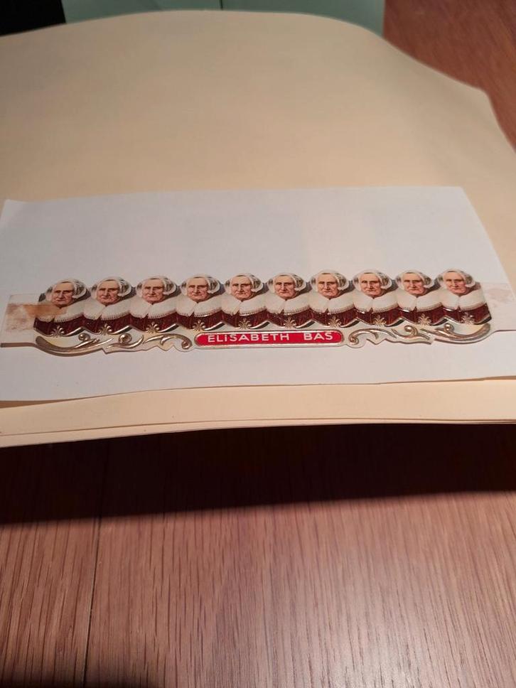 Elisabeth Bas Sigarenbandjes - UNIEK, Verzamelen, Overige Verzamelen, Gebruikt, Ophalen of Verzenden